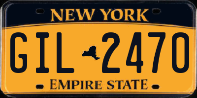 NY license plate GIL2470