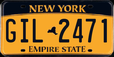 NY license plate GIL2471