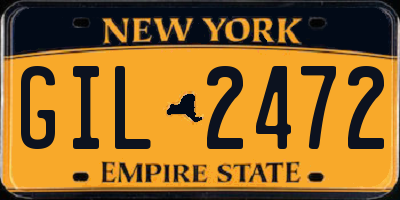 NY license plate GIL2472