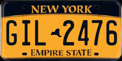NY license plate GIL2476