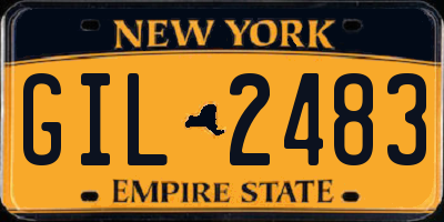 NY license plate GIL2483