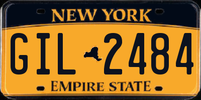 NY license plate GIL2484