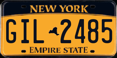 NY license plate GIL2485