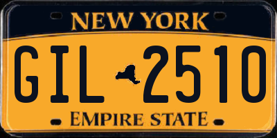 NY license plate GIL2510