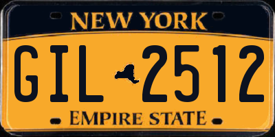 NY license plate GIL2512