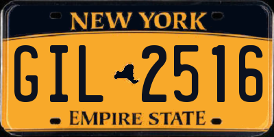 NY license plate GIL2516