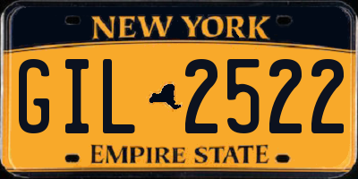 NY license plate GIL2522
