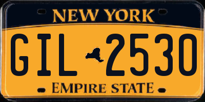 NY license plate GIL2530