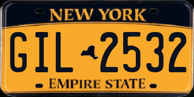 NY license plate GIL2532