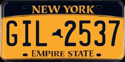 NY license plate GIL2537
