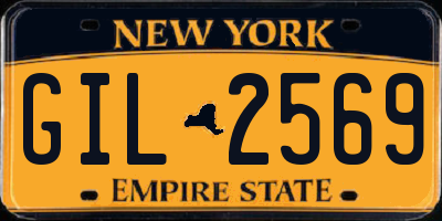 NY license plate GIL2569