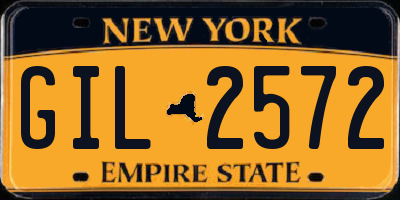 NY license plate GIL2572