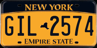 NY license plate GIL2574