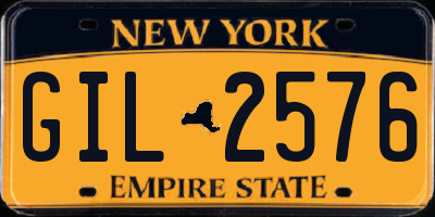 NY license plate GIL2576