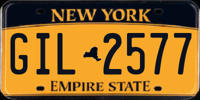 NY license plate GIL2577