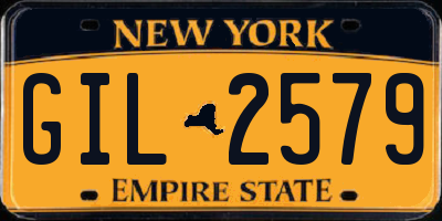 NY license plate GIL2579