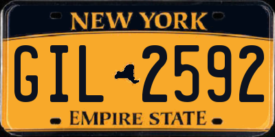 NY license plate GIL2592