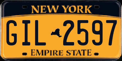 NY license plate GIL2597