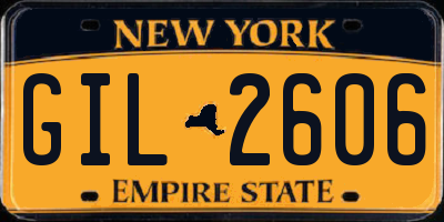 NY license plate GIL2606