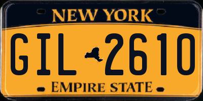 NY license plate GIL2610