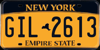 NY license plate GIL2613