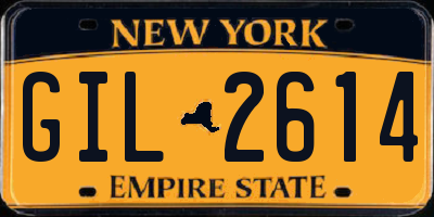 NY license plate GIL2614