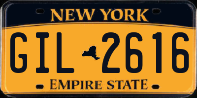 NY license plate GIL2616