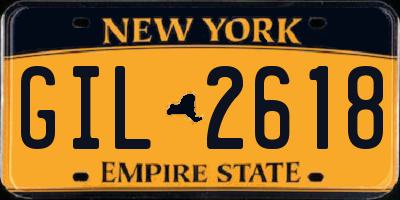 NY license plate GIL2618