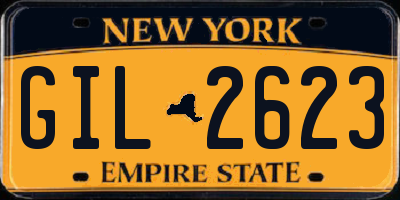 NY license plate GIL2623