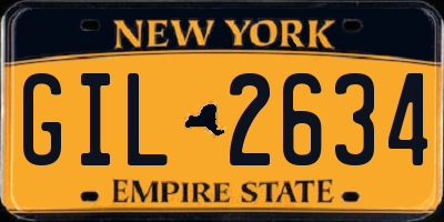 NY license plate GIL2634