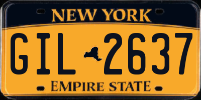 NY license plate GIL2637