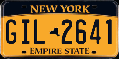 NY license plate GIL2641
