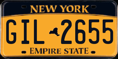 NY license plate GIL2655