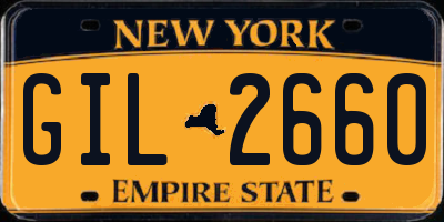 NY license plate GIL2660