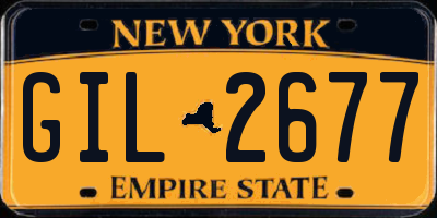 NY license plate GIL2677