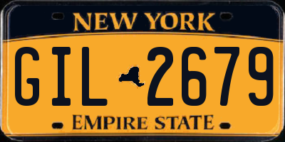 NY license plate GIL2679