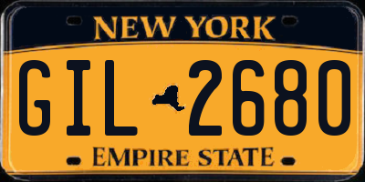 NY license plate GIL2680