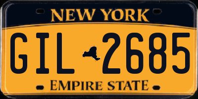 NY license plate GIL2685