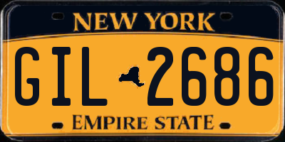 NY license plate GIL2686