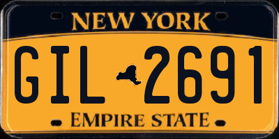 NY license plate GIL2691