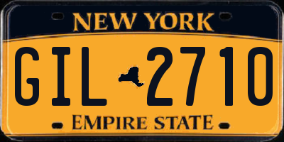 NY license plate GIL2710