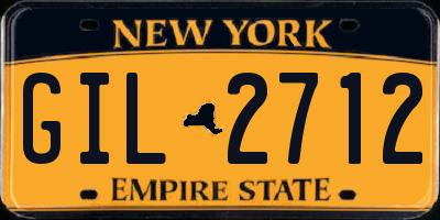 NY license plate GIL2712