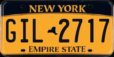 NY license plate GIL2717