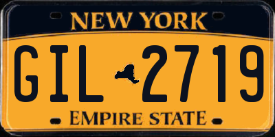 NY license plate GIL2719