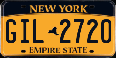 NY license plate GIL2720
