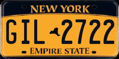 NY license plate GIL2722
