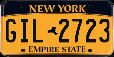 NY license plate GIL2723