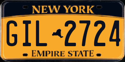 NY license plate GIL2724