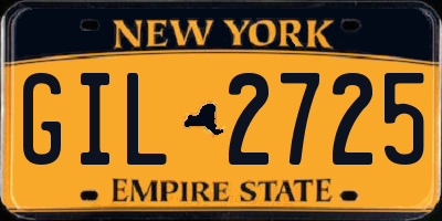 NY license plate GIL2725