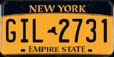NY license plate GIL2731